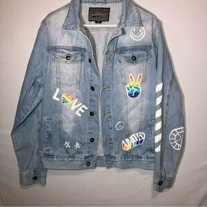 Brooklyn Cloth Denim Jacket with Graphic Patches